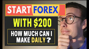 Brokers act as a middleman between traders and markets, by connecting them to securities exchanges that individual traders may not have access to. Start Forex With 200 How Much Can I Make Daily Live Example Youtube