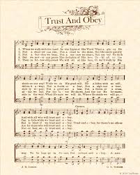 Trust And Obey A K A When We Walk With The Lord Christian Heritage Hymn Sheet Music Vintage Style Natural Parchment Hymn Christian Songs Hymn Sheet Music
