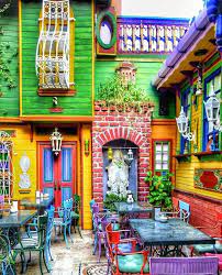 Sultanahmet Turkey Colourful Buildings House Colors Cafe Design