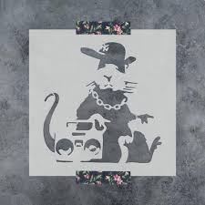 Add an urban vibe to your walls by painting your very. Panda With Guns Stencil By Banksy Reusable Mylar Stencil Revolution