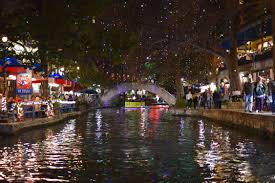 Bask In The Glow Of The Holiday Lights On The San Antonio River Walk San Antonio River River Walk Boat Tours