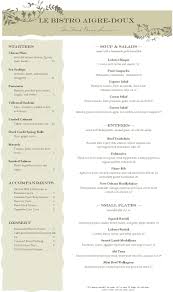 French Bistro Long Menu Musthavemenus Menu Design Menu Card Design Menu Maker