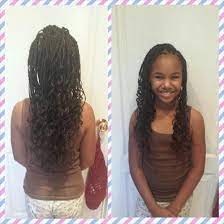 Individual Braids With Extensions Using Synthetic Hair Kids Braided Hairstyles Braids With Extensions Kids Hairstyles