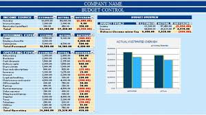 Download Budget With Charts Excel Template Exceldatapro