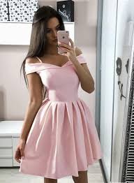 Baby Pink Homecoming Dress Off The Shoulder Hoco Dresses Short Prom Dress Back To School Party Dance Dress Pds0816 Mini Homecoming Dresses Short Dresses Pink Homecoming Dress