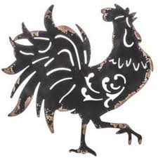 Hobby lobby has many similar items from rustic side tables and chairs to metal pipe shelving, and enormous wall clocks and quotes. Black Rooster Metal Wall Decor Kitchen Home Decor Black Rooster Metal Wall Decor Kitchen Home Decor By Brand Hobby Lobby Walmart Com Walmart Com