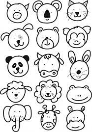 Each lesson will explain different method of drawings. Cute Animal Faces Cartoon Kids Drawing Free Vector In Encapsulated Postscript Eps Eps Format Format For Free Download 1 18mb