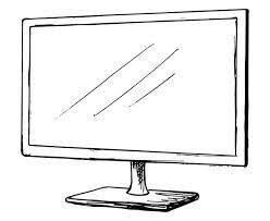 Flat Screen Tvs Drawing Illustrations, Royalty-Free Vector Graphics & Clip  Art - Istock