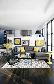 Here you can see what blue and gray living room looks like. 41 Stylish Grey And Yellow Living Room Decor Ideas Digsdigs
