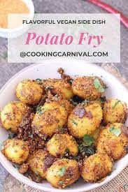 Chettinad Potato Fry Easy Spicy Potato Fry Aloo Fry Recipe With Video Recipe In 2021 Vegan Side Dishes Recipes Side Dishes Easy