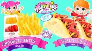 We received the mini pizza and cookie sets to try out. Yummy Nummies Fantastic Fries Terrific Tacos Makers Food Kits Review By Dctc Video Dailymotion