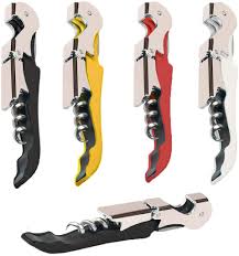 How to use a waiter corkscrew. Amazon Com 4 Packs Professional Waiter Corkscrew Wine Openers Set Upgraded With Heavy Duty Stainless Steel Hinges Wine Key For Restaurant Waiters Sommelier Bartenders Multi Color 4 Packs Kitchen Dining