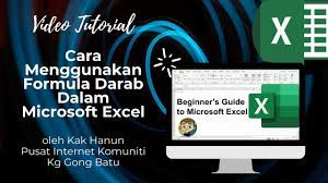 Beberapa pekerjaan yang menggunakan terbiang excel seperti bendahara. Cara Menggunakan Formula Darab Dalam Microsoft Excel Youtube
