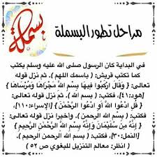 مراحل تطور البسملة Hadith Citation Coran