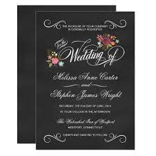 Rustic Floral Chalkboard Wedding Invitations Zazzle Com Chalkboard Wedding Invitations Chalkboard Wedding Wedding Invitations