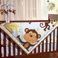 Rock n roll guitar playing monkeys baby boys 5 piece crib bedding bundle set for. Fun And Colorful Boys Monkey Crib Bedding Decor Crib Bedding Boy Baby Bed Baby Crib Bedding Sets