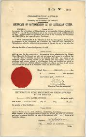 Maybe you would like to learn more about one of these? Thomas Molnar S Certificate Of Naturalization As An Australian Citizen Centropa Org