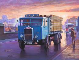 1931 Albion By Trts Painting By Mike Jeffries Truck Art Old Lorries Vintage Trucks