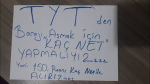 Tyt barajı için kaç soru yapılmalı? Tyt Baraji Asmak Icin Kac Net Yapmaliyiz Youtube