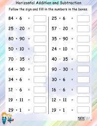 Classified Addition And Subtraction Worksheets For Grade 1 Matematika