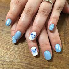 Baby Shower Nails Boy Blue Baby Shower Nails Baby Nails Baby Boy Nails