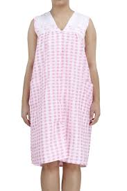 Women S Sleeveless Snap Front Cotton House Dress By Ezi Snap Front Women Met Afbeeldingen