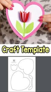 Du möchtest für deinen schatz oder einer lieben person ein. Tulip In A Heart Card Herz Karte Muttertag Basteln Muttertags Bastelarbeiten
