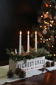 Rustic And Natural Christmas Candle Centerpiece Garden Therapy