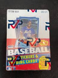 A psa gem mint 10 #57 jordan sold for $8,280 in 2012 and $10,463 in 2013. 1986 Fleer Baseball Rvp Authentic Unopened Wrapped Wax Box Ripping Vintage Packs