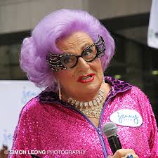 Simon Leong Photography: Dame Edna Live Zumba Class with Jenny Craig,  Martin Place, Sydney (15 Jan 2013)