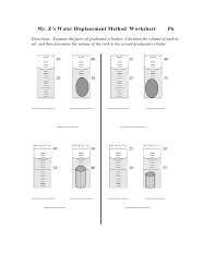 The volume of the water displaced is equal to the volume of this object. 33 Volume By Water Displacement Worksheet Answers Worksheet Project List
