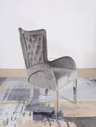 Free shipping on orders over $35. Chairs Deep Grey Velvet Dining Chair Metal Legs Lion Knocker Premium Quality Home Furniture Diy Tallergrafico Com Uy