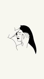 Check out our aesthetic art selection for the very best in unique or custom,. Aesthetic Lockscreen Tumblr Line Art Drawings Romantic Art Cute Couple Art