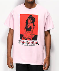 Artist Collective Not You Kanji Light Pink T Shirt Zumiez