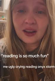 Just posting so the internet can witness me ugly crying during #onyxstorm  #uglycry #crying #booktok #bookish