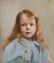 Sold at Auction: Florence Fuller, FLORENCE FULLER 1867-1946 Portrait of a  Child 1898 oil