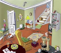 There Are 14 Dangerous Things In This Picture Can You Spot All Of Them Have Fun Learning How To Preve Fall Prevention Fall Prevention Elderly Safety Pictures