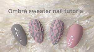 The cable knit nail design works best on longer nails, where you have space to create more of the design. Ombre 3d Cable Knit Sweater Nail Art Tutorial Youtube