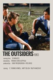 Thomas howell matt dillon ralph macchio patrick swayze masterposter print, 11x17. Alternative Minimalist Movie Show Polaroid Poster The Outsiders Indie Movie Posters Movie Poster Wall Film Posters Minimalist