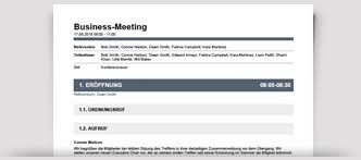 Alles mit allem gibt es kein aufbau zu der annahme, dass ein lebenslauf entbehrlich oder aber nutzlos ist. Protokollvorlagen Business Meeting