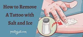 Salabrasion or removing a tattoo with salt does have this advantage over most home remedies — you won't have a tattoo there anymore, just scar tissue. How To Remove A Tattoo With Salt And Ice Salt Tat Removal