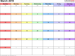 March Calendar 2019 Excel Editable Calendar Calendar 2019 Printable June Calendar Printable