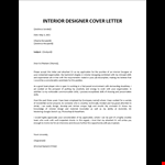 The successful candidate will understand the design process through programming; Cover Letter Templates