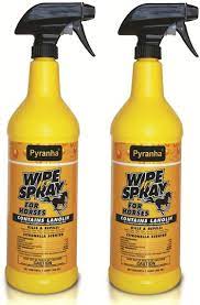 Pyranha Wipe N Spray Repel Flies Protection for Horses 32oz - Walmart.com