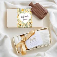A unique get well gift sends your best wishes for a speedy recovery, and can lift the spirits of those who need it most. Cosy Cashmere Merino Bed Sock Get Well Soon Gift Set Not Another Bunch Of Flowers