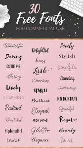 Learn how to identify a font online. 30 Free Fonts For Commercial Use Brandgos Medium Artsandcraftfonts Lettering Fonts Aesthetic Fonts Free Font