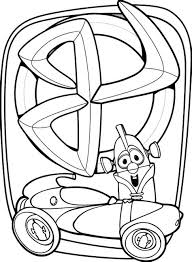 The pages of veggietales black and white color will keep children engaged; Veggietales Larryboy Cartoon Shefalitayal