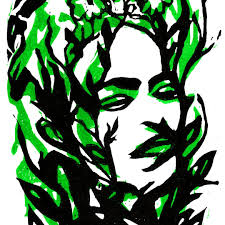 The first four prints from my 2023 Print Club! Members are sent the  originals through the mail. Can you guess the famous artist that inspired  each print? 😉