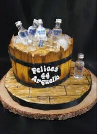 Birthday Liquor Bottle Cake Decorations Absolut Vodka Barrel Cake Barrel Cake Birthday Cake Vodka Cake Vodka