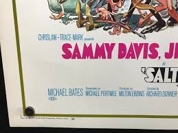 Original 1968 SALT & PEPPER Half Sheet Movie Poster 22 x 28 SAMMY DAVIS JR 